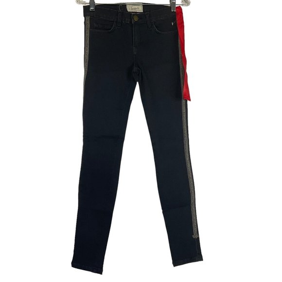 Current/Elliott Denim - Current/Elliott Jeans Women's Sz 28" Black Matte Ankle Skinny Tux Stretch Nwot